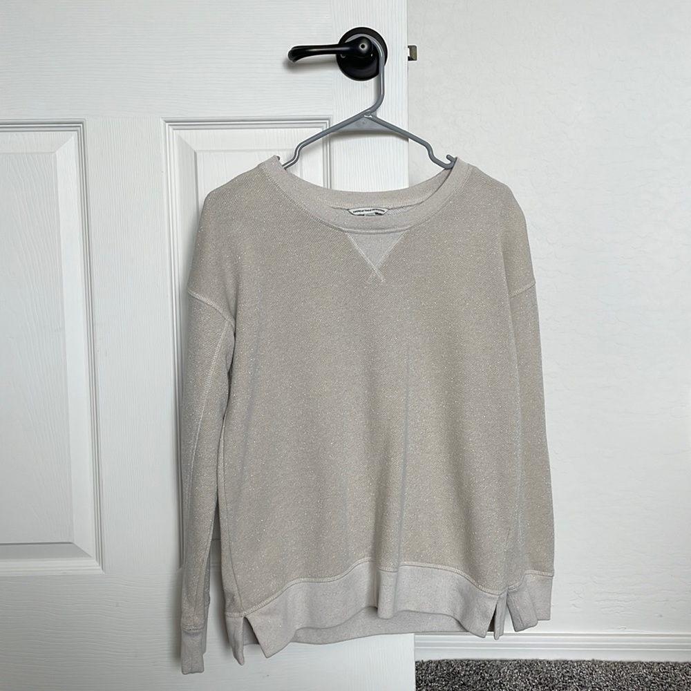 Cream American Eagle Crewneck